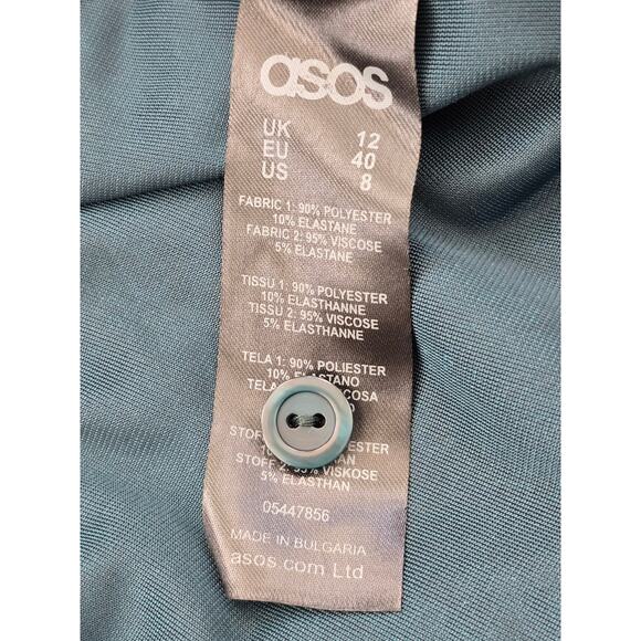 Elegant Green Velvet Maternity Dress - Picture 7 of 9